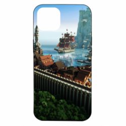Чехол для iPhone 14 Minecraft beautiful town - PrintSalon
