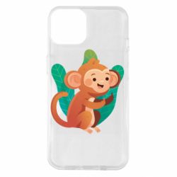 Чехол для iPhone 14 Monkey. Fuck You - PrintSalon