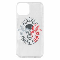 Чехол для iPhone 14 Moto skull - PrintSalon