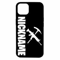 Чехол для iPhone 14 Nickname fortnite weapons - PrintSalon