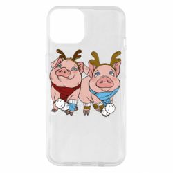Чехол для iPhone 14 Pigs - PrintSalon