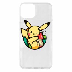 Чехол для iPhone 14 Pikachu with ketchup - PrintSalon