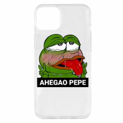 Чехол для iPhone 14 Plus Аhegao PePe - PrintSalon