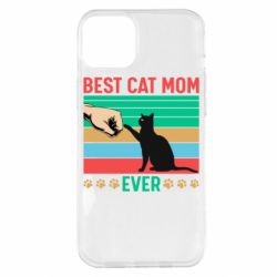 Чехол для iPhone 14 Plus Best cat mom ever - PrintSalon