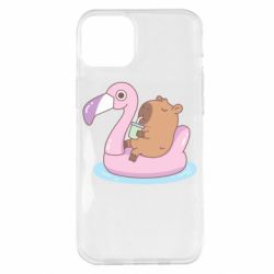 Чехол для iPhone 14 Plus Capybara Chilling - PrintSalon