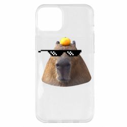 Чехол для iPhone 14 Plus Capybara cool - PrintSalon