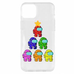 Чехол для iPhone 14 Plus Christmas Tree Among Us