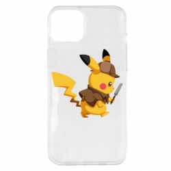 Чехол для iPhone 14 Plus Cute Detective Pikachu - PrintSalon