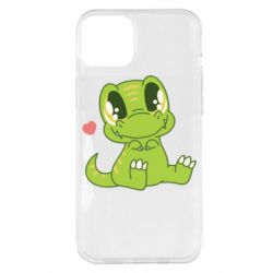 Чехол для iPhone 14 Plus Cute dinosaur - PrintSalon