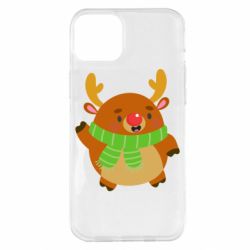Чехол для iPhone 14 Plus Deer in a scarf - PrintSalon