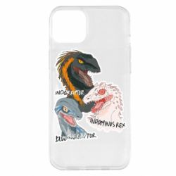 Чехол для iPhone 14 Plus Динозавры. Мир Юрского периода - PrintSalon