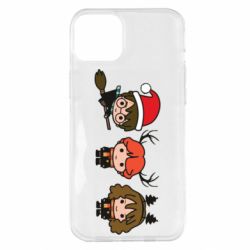 Чохол для iPhone 14 Plus Гаррі Поттер та друзі новорічні - PrintSalon