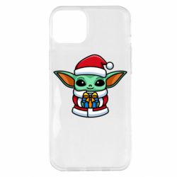 Чехол для iPhone 14 Plus Grogu Santa Claus - PrintSalon
