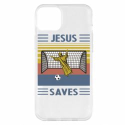 Чехол для iPhone 14 Plus Jesus will save - PrintSalon