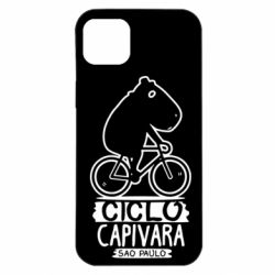 Чехол для iPhone 14 Plus Капибара на велосипеде - PrintSalon