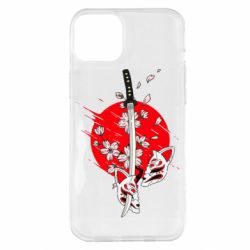 Чохол для iPhone 14 Plus katana in sakura - PrintSalon