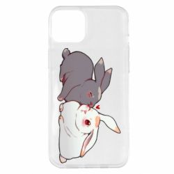 Чехол для iPhone 14 Plus Кролики Вэй и Лань - PrintSalon