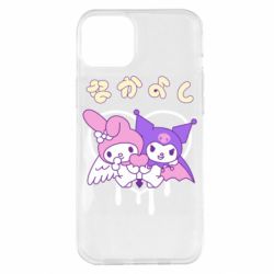 Чехол для iPhone 14 Plus Kuromi and My Melody - PrintSalon