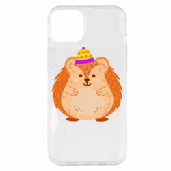 Чехол для iPhone 14 Plus Little hedgehog in a hat - PrintSalon