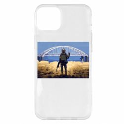Чехол для iPhone 14 Plus Марка с Крымским мостом - PrintSalon