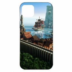 Чехол для iPhone 14 Plus Minecraft beautiful town - PrintSalon