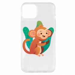Чехол для iPhone 14 Plus Monkey. Fuck You - PrintSalon