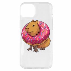 Чехол для iPhone 14 Plus Пончик с капибарой - PrintSalon