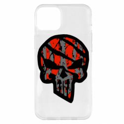 Чохол для iPhone 14 Plus Punisher Coat of arms of Ukraine - PrintSalon