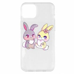 Чехол для iPhone 14 Plus Rabbits In Love - PrintSalon