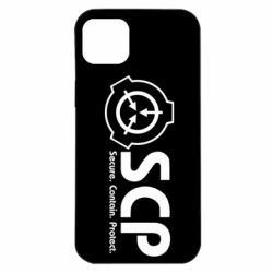 Чехол для iPhone 14 Plus SCP logo text