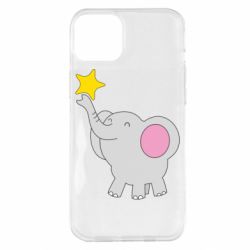 Чехол для iPhone 14 Plus Слон со звездочкой - PrintSalon