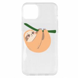 Чехол для iPhone 14 Plus Sloth on a branch - PrintSalon