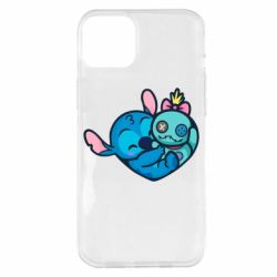 Чехол для iPhone 14 Plus Стич с куклой - PrintSalon