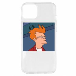 Чехол для iPhone 14 Plus Suspicious Fry - PrintSalon