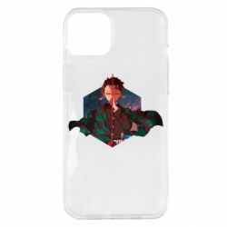 Чехол для iPhone 14 Plus Танджиро Камадо - PrintSalon