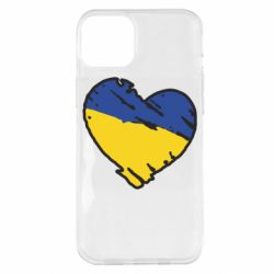 Чехол для iPhone 14 Plus Украина сердце с царапинами - PrintSalon