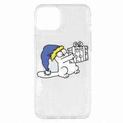 Чехол для iPhone 14 Plus Украинский кот саймона с подарком - PrintSalon