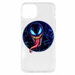 Чохол для iPhone 14 Plus Venom black and blue style - PrintSalon