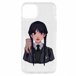 Чехол для iPhone 14 Plus Wednesday and It - PrintSalon