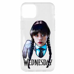 Чехол для iPhone 14 Plus Wednesday and Thing - PrintSalon