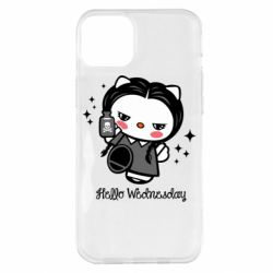 Чехол для iPhone 14 Plus Wednesday Hello Kitty - PrintSalon