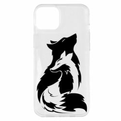 Чехол для iPhone 14 Plus Wolf And Fox - PrintSalon
