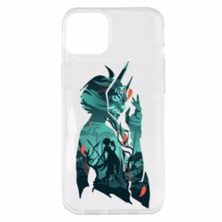 Чехол для iPhone 14 Plus Xiao silhouette - PrintSalon