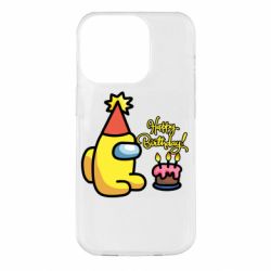 Чохол для iPhone 14 Pro Among Us Happy Birthday - PrintSalon