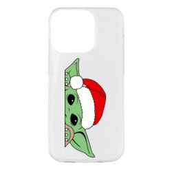 Чохол для iPhone 14 Pro Baby Yoda Santa - PrintSalon
