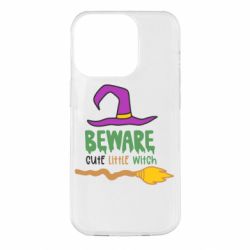 Чехол для iPhone 14 Pro Beware cute little witch - PrintSalon