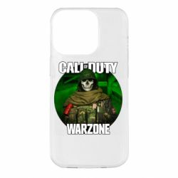 Чехол для iPhone 14 Pro Call of duty Warzone ghost green background - PrintSalon
