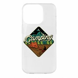 Чехол для iPhone 14 Pro Camping and forest - PrintSalon