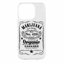 Чохол для iPhone 14 Pro Cannabis label - PrintSalon
