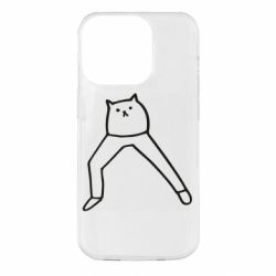 Чехол для iPhone 14 Pro Cat in pants - PrintSalon